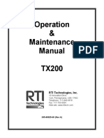 Manual Recolhedora Rti - TX200