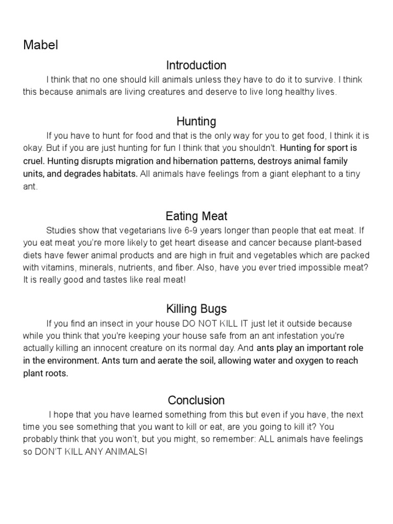 Don't Kill Animals: A Compassionate View | PDF