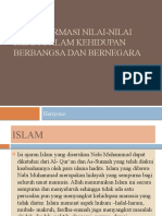 Transformasi Nilai-Nilai Islam