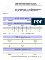 STS304 Datasheet: Chemical, Physical & Mechanical Properties