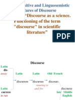 Linguistic Features of Discourse Lecture 1