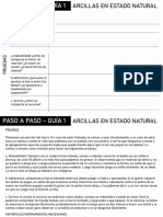 Guía Paso A Paso - Módulo 1 - Arcillas en Estado Natural