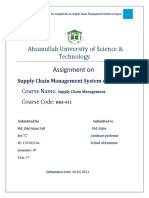 Assignment On: Ahsanullah University of Science & Technology