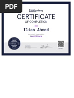 Ilias Ahmed - Codecademy