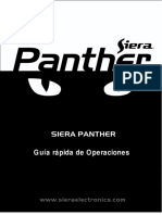 Siera Panther Guía Rápida de Operaciones