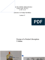 Mass Transfer Operations-I Course Code: CH 2112 L-T-P: 3-1-0 Instructor: Dr. Pradip Chowdhury