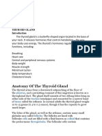 Anatomy of The Thyroid Gland: "Name: Huma R.No: ZG-07 Bs Zoology-VII" Thyroid Gland