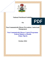 National Nutritional Guideline: Non-Communicable Disease Control Programme Federal Ministry of Health Abuja, Nigeria