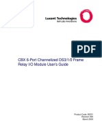 CBX 6-Port Channelized DS3 1 0 Frame Relay I O Module Users Guide