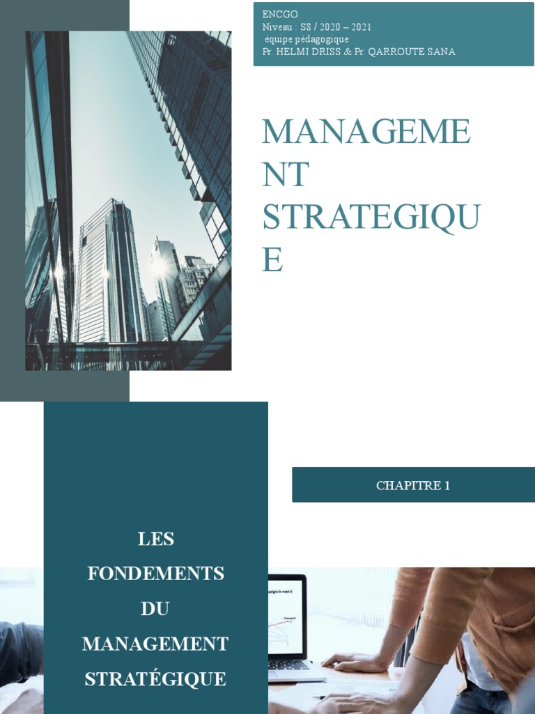 Chapitre 1-Management Strategique - Cours | PDF | Gestion stratégique ...