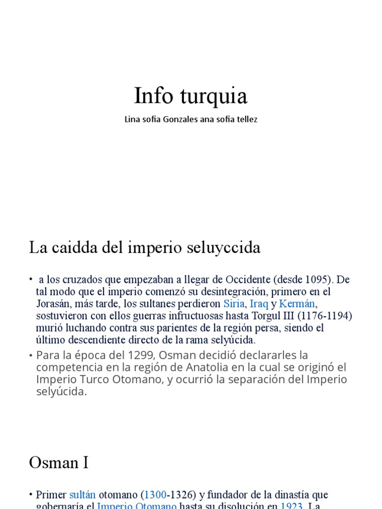Historia del Imperio Otomano y su Caída | PDF | imperio Otomano | pavo