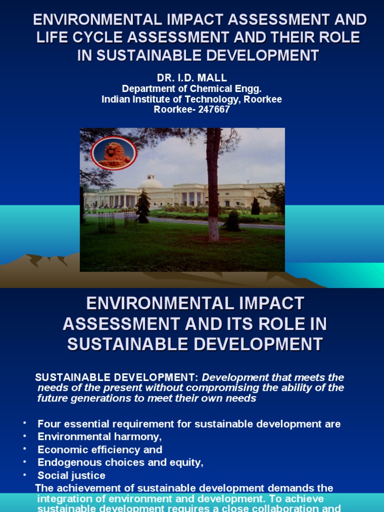 EIA and LCA in Sustainable Development | PDF | Life Cycle Assessment ...