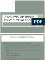 Perteman 2. Geometry of Single Point Cutting Tools