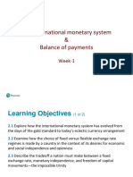 Week-1 Moneary System and Balance of Payments