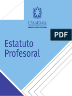 Estatuto Profesoral Unicatolica