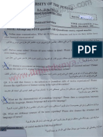 Past Papers 2018 Punjab University BA BSc Part 2 Journalism Subjective Paper 1