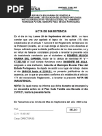 Acta de Inasistencia Laboral | PDF