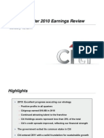 Fourth Quarter 2010 Earnings Review: January 18, 2011