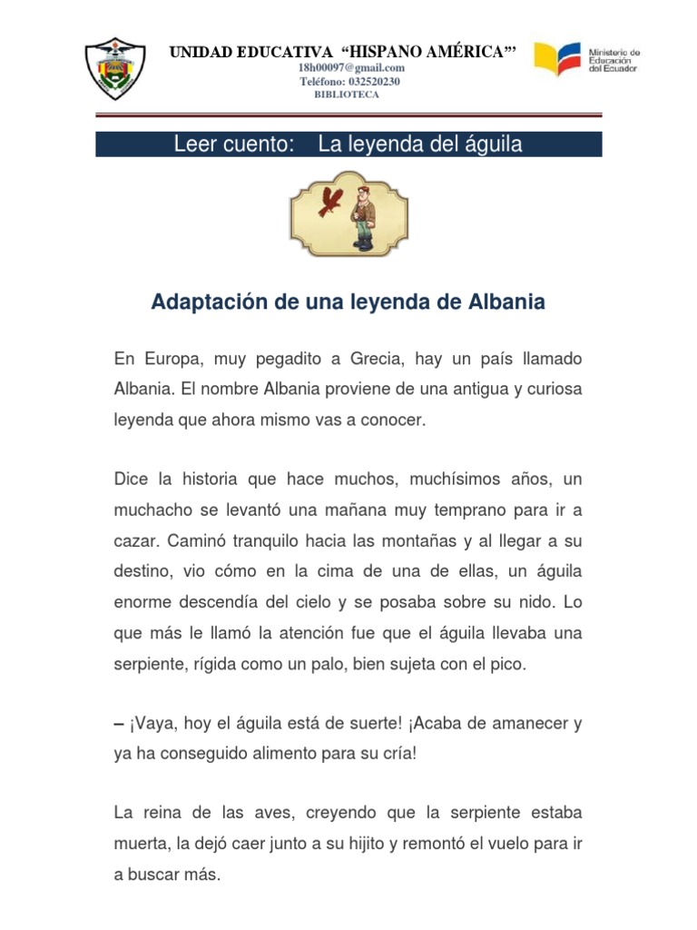 Cuento Leyenda Del Aguila | PDF | Serpiente