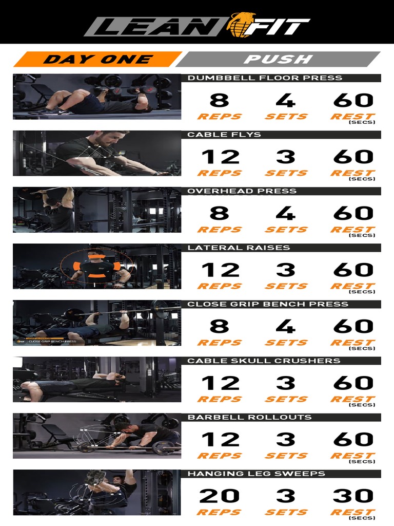 Leanfit - 4 Day - Week 1-2 | PDF | Teaching Methods & Materials ...
