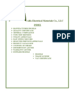 Alfa Electrical Materials Co., LLC: Index