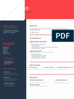 Red and Blue Modern Marketing Assistant Resume