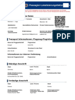 Passagier-Lokalisierungsfaktor-Formular: Personenbezogene Daten