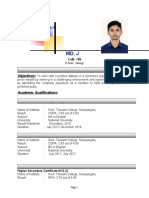 Sample CV