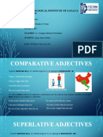 COMPARATIVES AND SUPERLATIVES LOPEZ JUAREZ EDWIN