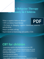 Cognitive Behavior Therapy For Anxiety in Children
