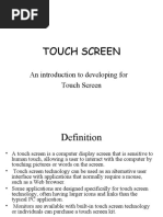 An Introduction To Developing For Touch Screen