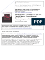 Language Learning and Development