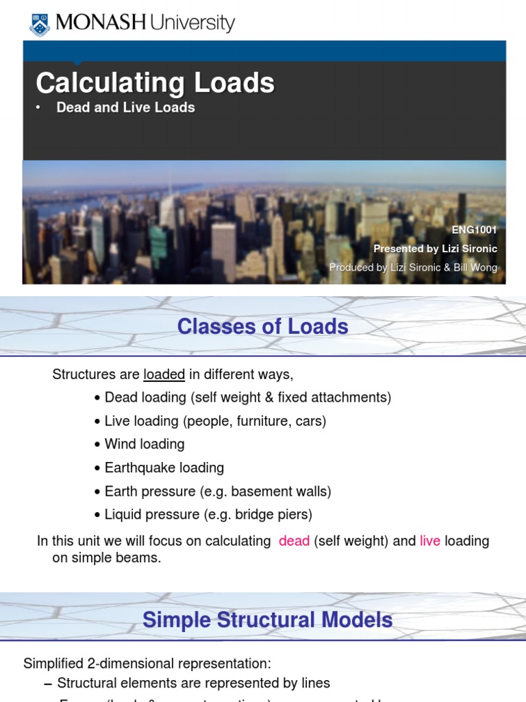 Calculating Live Load by Lizi Sironic | PDF | Density | Beam (Structure)