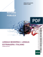 Guía de Estudio Pública: Lengua Moderna I. Lengua Extranjera: Italiano