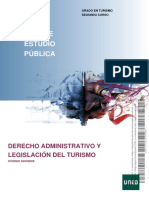 Guía de Estudio Pública: Derecho Administrativo Y Legislación Del Turismo