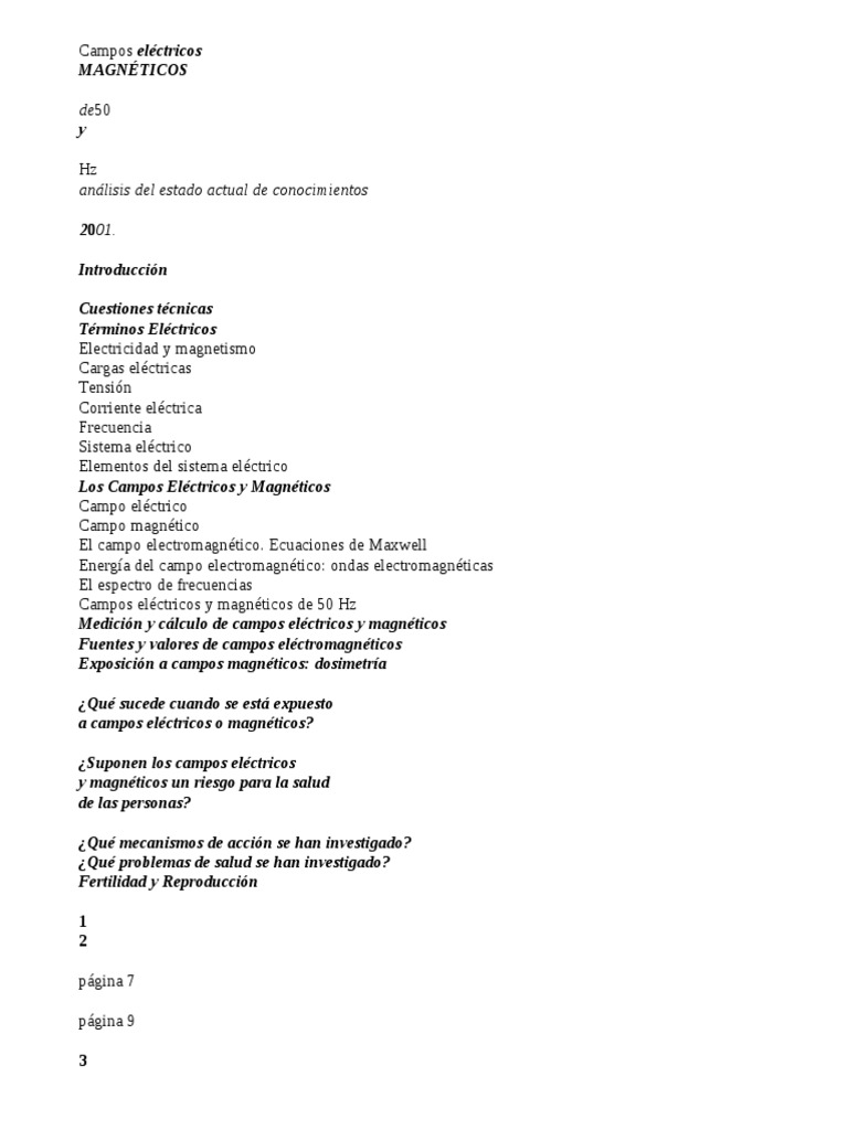 6 Campos Electricos UNESA PDF Corriente El ctrica Frecuencia