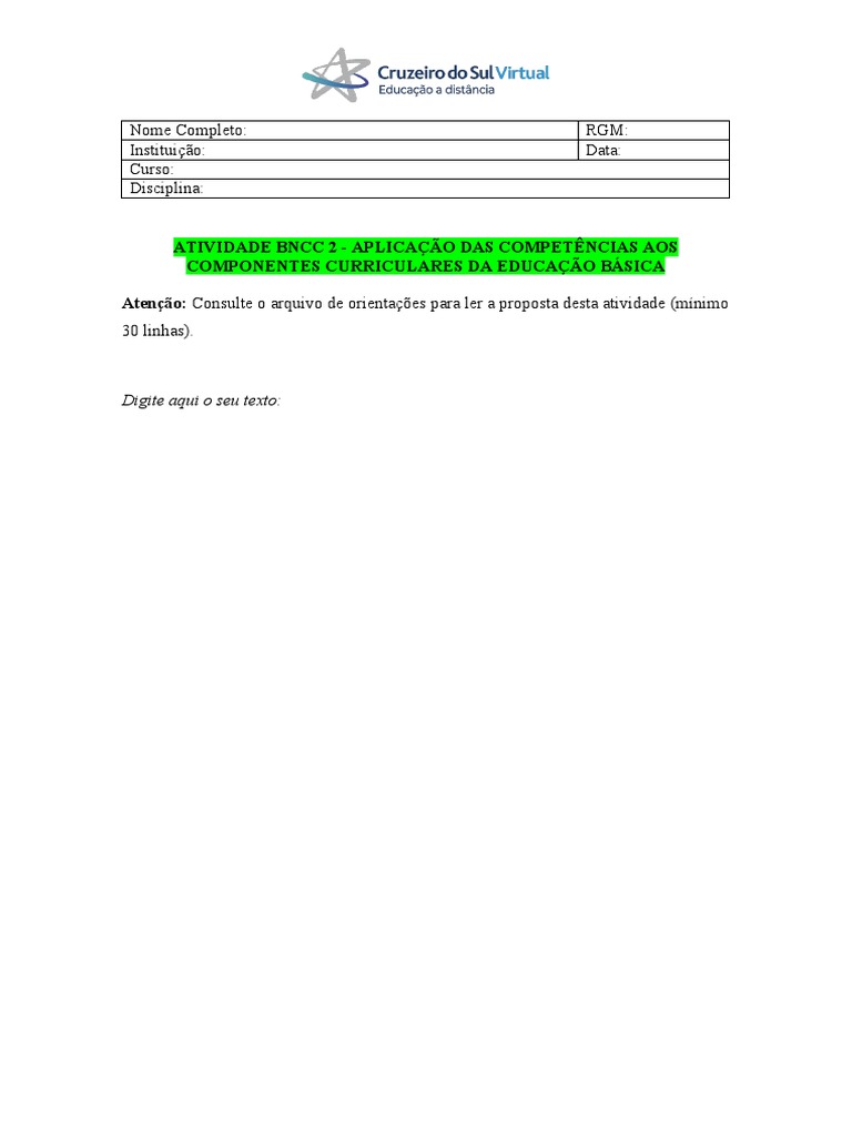 Template ATIVIDADE BNCC 2 PDF