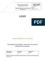 Análisis físicos y sensoriales materia prima