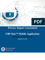Privacy Impact Assessment CBP One™ Mobile Application: For The