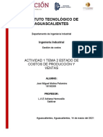 Estado de Costos de Producción y Ventas