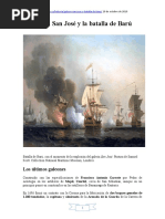 El Galeón San José y la batalla de Barú