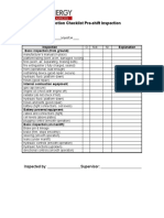 Manlift Inspection Checklist Pre-Shift Inspection: Inspection Explanation Basic Inspection (From Ground)