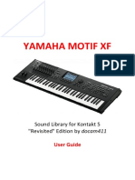 Yamaha Motif XF: Sound Library For Kontakt 5 "Revisited" Edition by Docam411