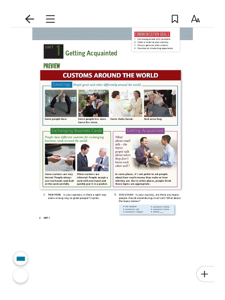 Libro Top Notch 1 Pagina 2 PDF Human Communication Communication