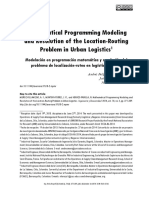 Mathematical Programming Modeling and Resolution of The Locationrouting Problem in Urban LogisticsIngenieria y Universidad