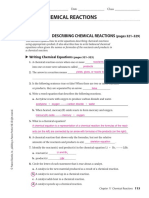 Section 11.1 Describing Chemical Reactions