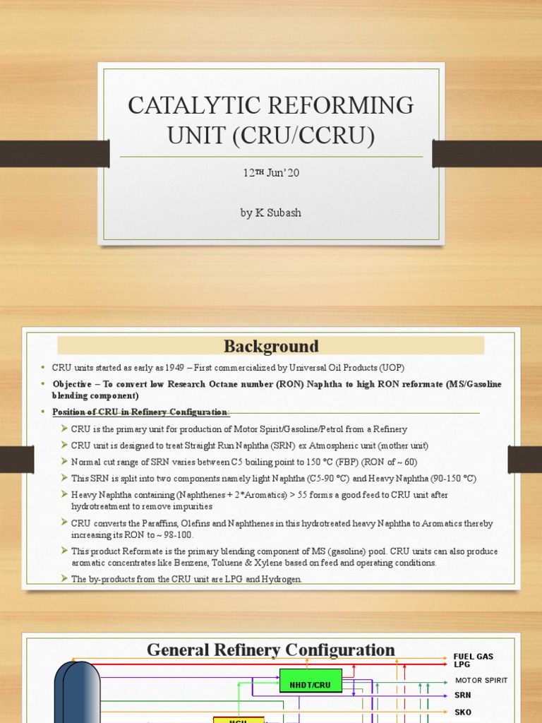 Overview of Catalytic Reforming Units | PDF | Catalysis | Alkane