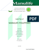 Group 8 Audit Plan of Insurance Company Manulife