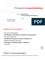 Top Down in Nanotechnology: Processes