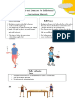 Drills and Exercises For Table Tennis (Instructional Manual)